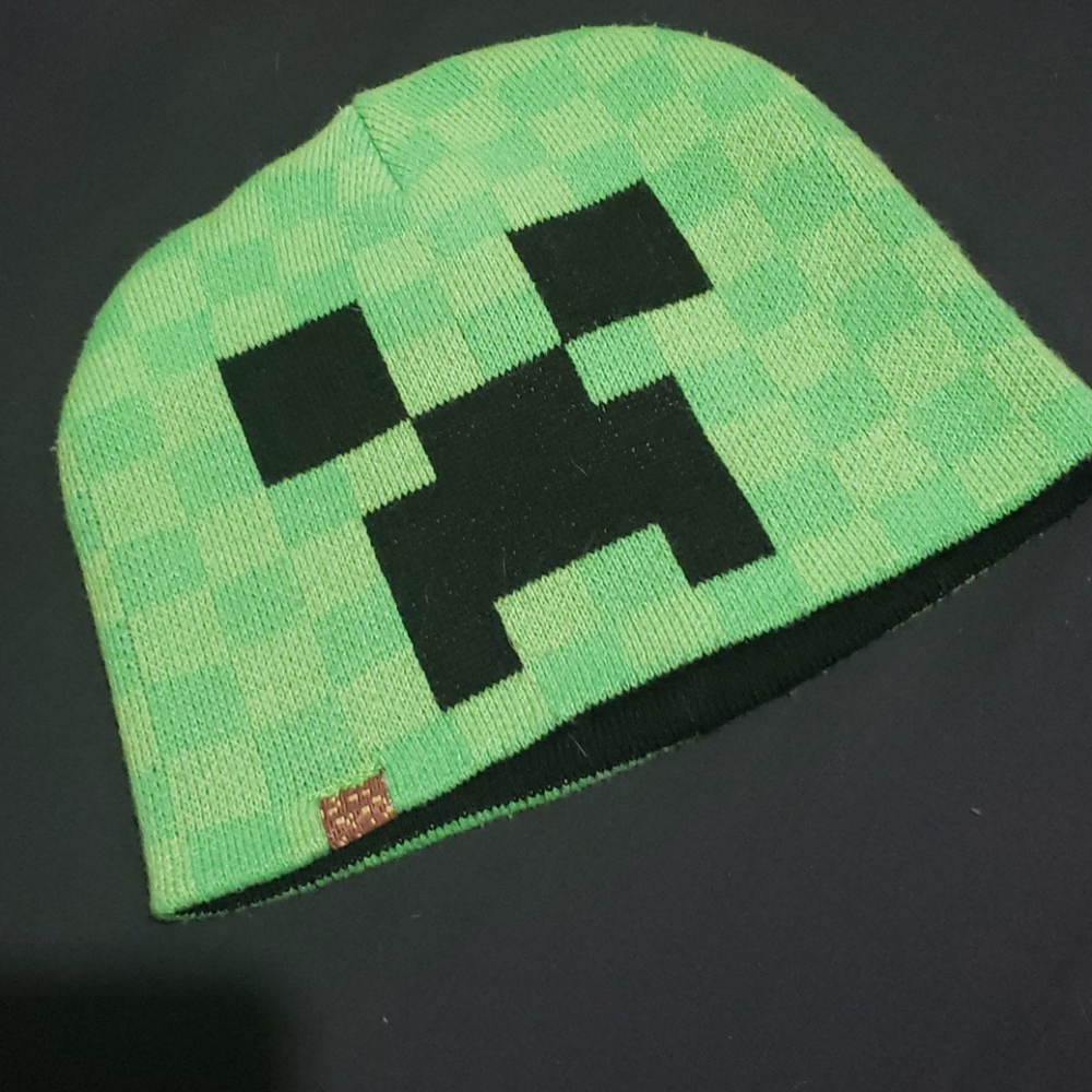 Minecraft, creeper, child's beanie hat